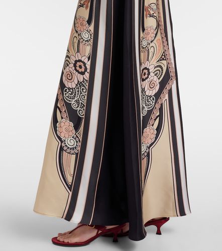 Robe longue en soie imprimée Sorella - La DoubleJ - Modalova