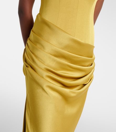 Robe longue en crêpe de satin - Alex Perry - Modalova