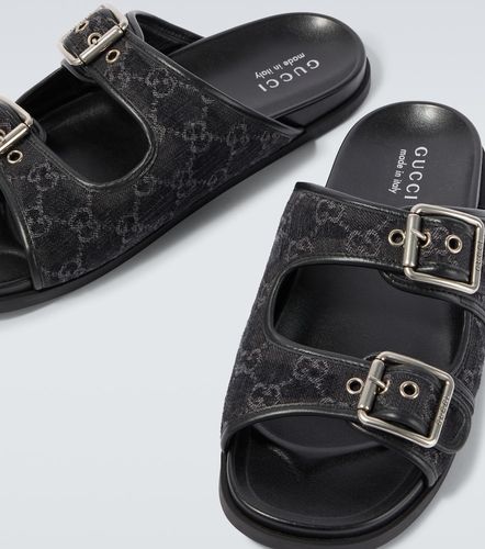 Gucci Mules GG en toile et cuir - Gucci - Modalova