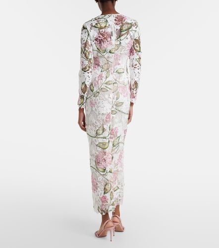 Robe midi en dentelle - Oscar de la Renta - Modalova