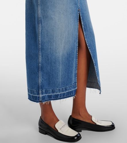 Jupe midi en denim à taille haute - Givenchy - Modalova