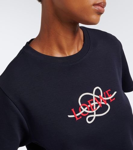 T-shirt en coton mélangé à logo - Loewe - Modalova