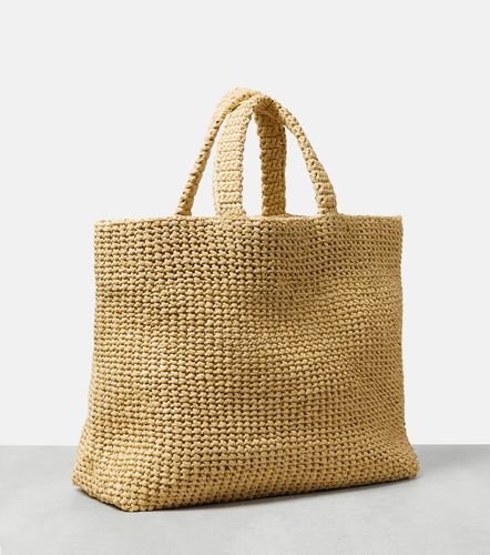 Cabas Medium en raphia à logo - Prada - Modalova