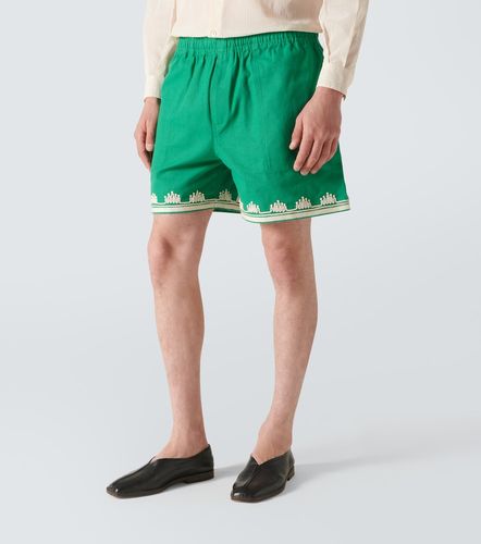 Bode Short Ripple en coton brodé - Bode - Modalova