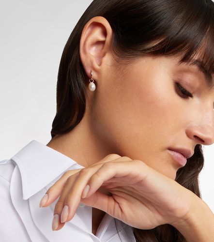 Boucles d’oreilles en or 14 ct, perles et diamants - Mateo - Modalova