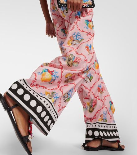Pantalon ample Capri imprimé en coton - Dolce&Gabbana - Modalova