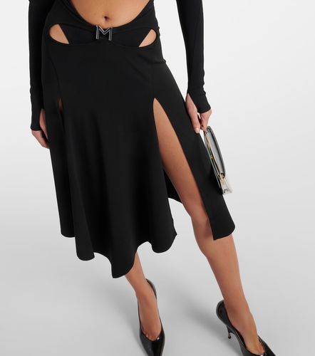 Jupe midi asymétrique à logo - Mugler - Modalova