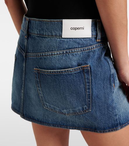 Mini-jupe portefeuille en denim - Coperni - Modalova