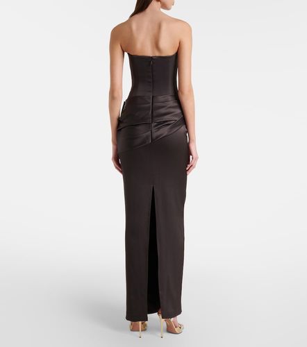 Robe longue en crêpe de satin - Alex Perry - Modalova