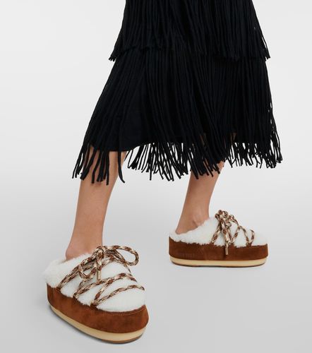 Mules en shearling et daim - Moon Boot - Modalova