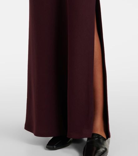 Robe longue asymétrique en crêpe - Vince - Modalova