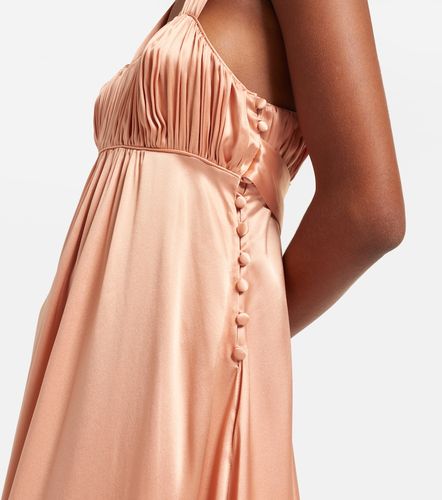 Chloé Robe longue en satin de soie - Chloe - Modalova