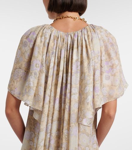 Chloé Robe en soie à fleurs - Chloe - Modalova