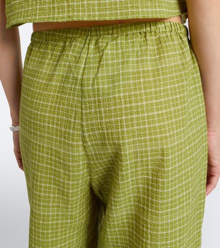 Pantalon ample Loreto en coton à carreaux - Asceno - Modalova
