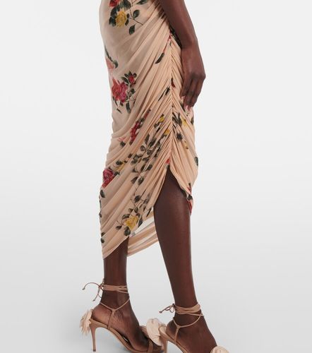 Robe midi asymétrique à fleurs - Magda Butrym - Modalova