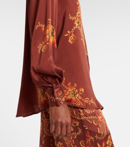 Alémais Chemise Seraphina imprimée en satin de soie - Alemais - Modalova