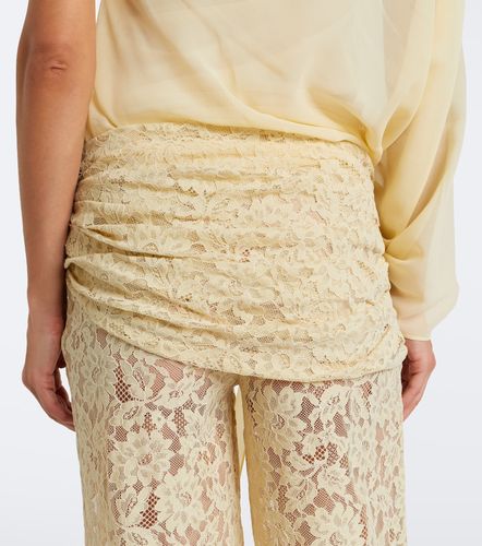 Pantalon ample Rocio en coton mélangé et dentelle - De La Vali - Modalova