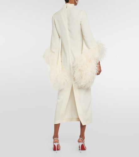 Robe midi de mariée Del Rio à plumes - Taller Marmo - Modalova