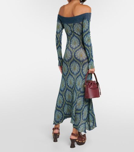 Robe midi à imprimé et épaules dénudées - Etro - Modalova