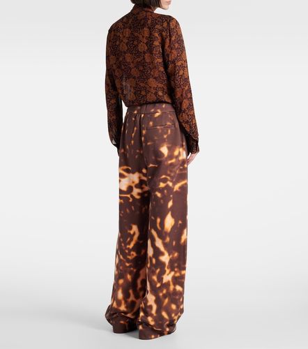 Pantalon ample imprimé en coton - Dries Van Noten - Modalova