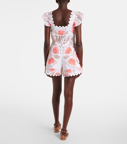 Short en coton à fleurs - Juliet Dunn - Modalova