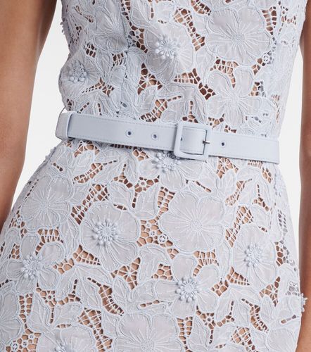 Robe midi en dentelle à fleurs - Self-Portrait - Modalova