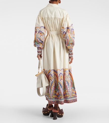 Robe chemise en popeline de coton à imprimé paisley - Etro - Modalova