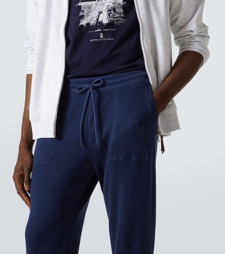 Pantalon de survêtement en jersey de coton - Brunello Cucinelli - Modalova