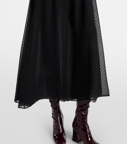 Chloé Robe longue en soie à broderie - Chloe - Modalova
