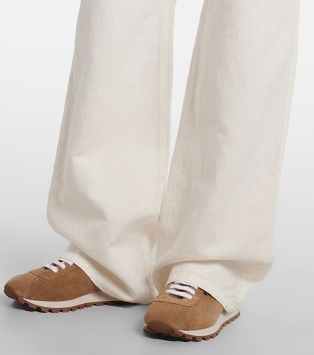 Pantalon ample en coton et lin - Brunello Cucinelli - Modalova