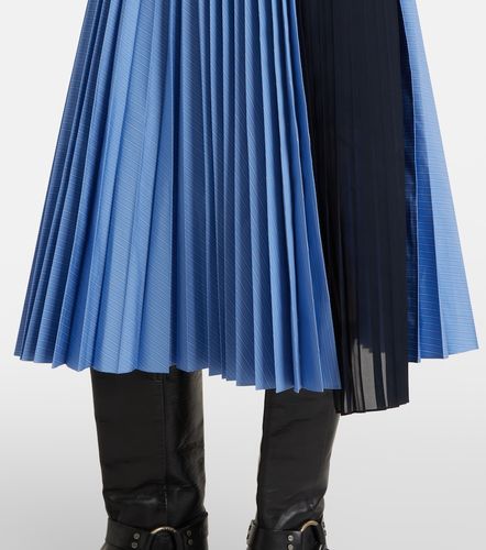 Jupe midi en popeline de coton mélangé - Sacai - Modalova