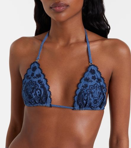 Bikini Aster en denim à broderie - Zimmermann - Modalova
