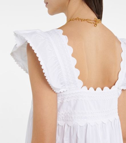 Robe Baby Doll brodée en coton - Juliet Dunn - Modalova