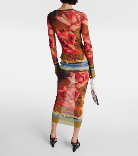 Robe midi à fleurs - Jean Paul Gaultier - Modalova