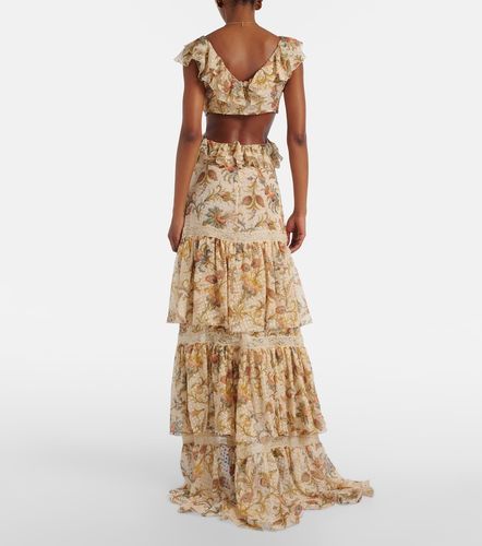 Etro Robe longue en soie mélangée - Etro - Modalova