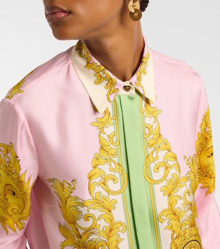 Versace Chemise imprimée en soie - Versace - Modalova