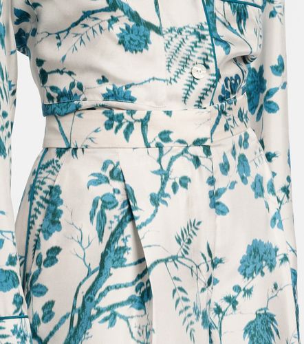 Pantalon de pyjama en soie à fleurs - Erdem - Modalova