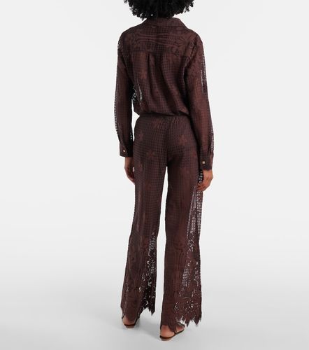 Pantalon ample Etta en dentelle - Melissa Odabash - Modalova