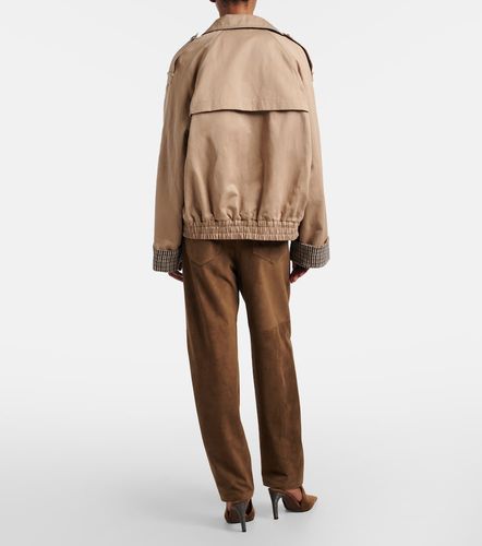 Pantalon droit Monili en daim - Brunello Cucinelli - Modalova