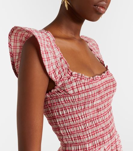 Robe midi Eudora en coton à carreaux - Faithfull - Modalova