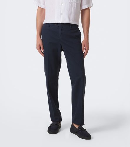 Pantalon chino en coton mélangé - Fedeli - Modalova