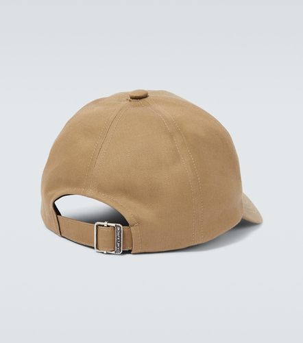 Casquette en coton et lin à logo - Saint Laurent - Modalova