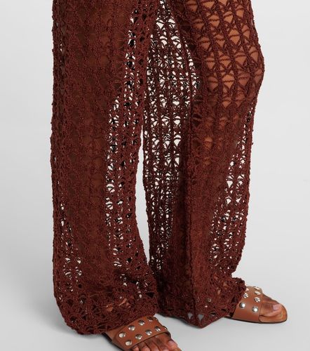 Pantalon ample en crochet de coton - Anna Kosturova - Modalova