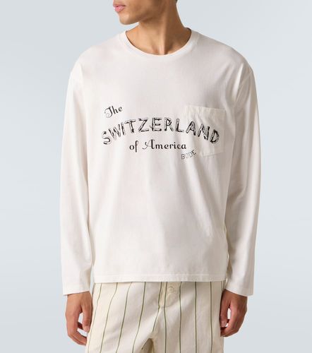 T-shirt Campground imprimé en coton - Bode - Modalova