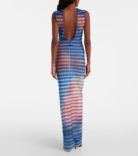 Robe longue Air rayée en tulle - Jean Paul Gaultier - Modalova