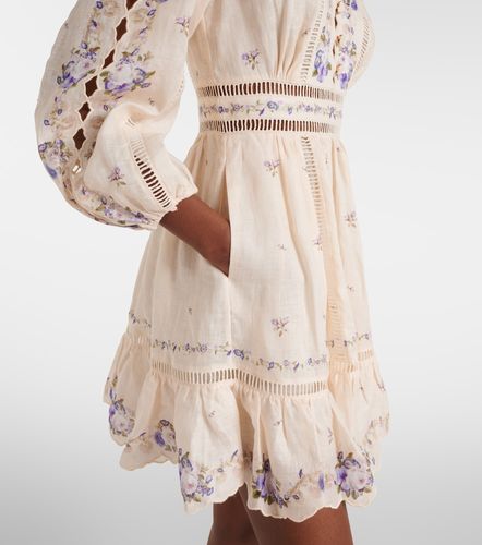 Robe Patience en lin à fleurs - Zimmermann - Modalova