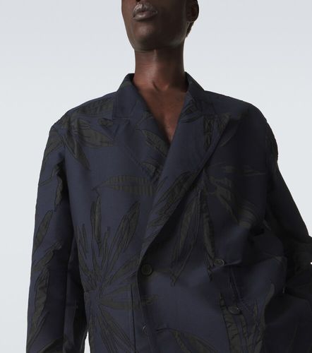 Blazer en jacquard de coton mélangé - Dries Van Noten - Modalova