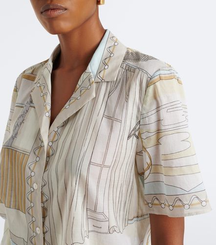 Chemise de bowling en coton à imprimé - Tory Burch - Modalova