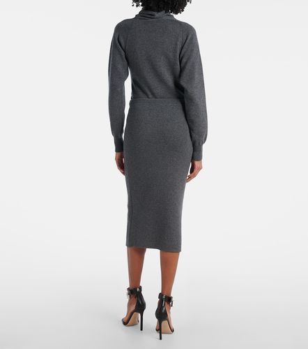 Jupe midi en cachemire et coton mélangés - Tom Ford - Modalova