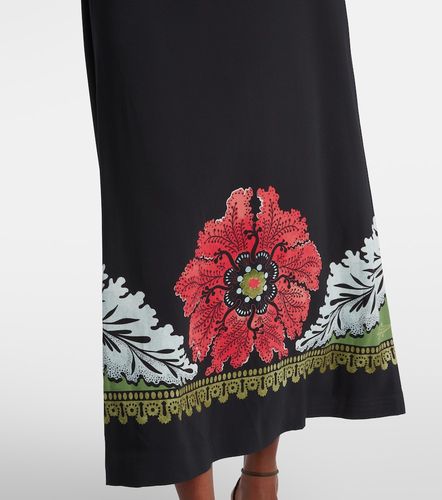 Robe midi Halle imprimée en satin - La DoubleJ - Modalova